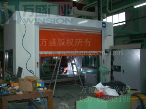 湖北吉兴汽车配件有限公司快速卷门安装案例