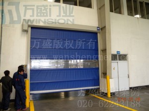 机械设备行业快速卷门安装案例