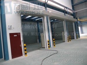 优利比汽车金属(常州)有限公司快速卷帘门安装案例
