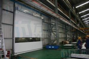 机械设备行业快速卷门安装案例