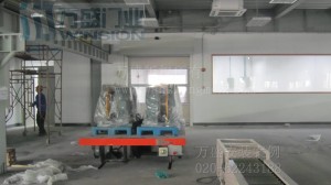 湖北荆州恒隆汽车精密有限公司快速卷帘门安装案例