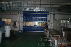 电子电器行业快速卷门安装案例